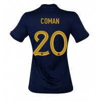 Fotballdrakt Dame Frankrike Kingsley Coman #20 Hjemmedrakt VM 2022 Kortermet